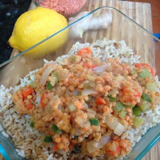 Lemon Ginger Red Lentils