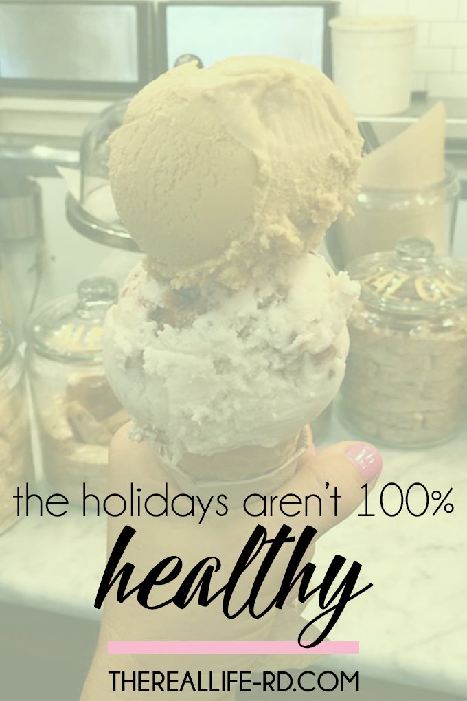 It's okay that your plate isn't just kale and quinoa during the holidays. | The Real Life RD