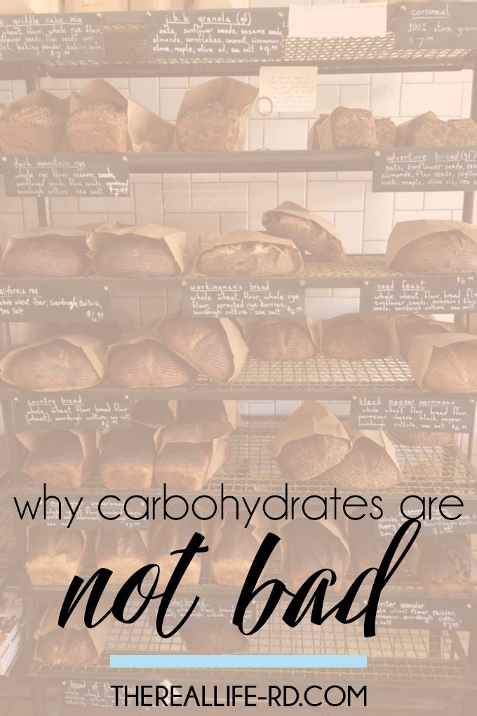 Carbs are NOT the devil, despite everything you've heard. | The Real Life RD