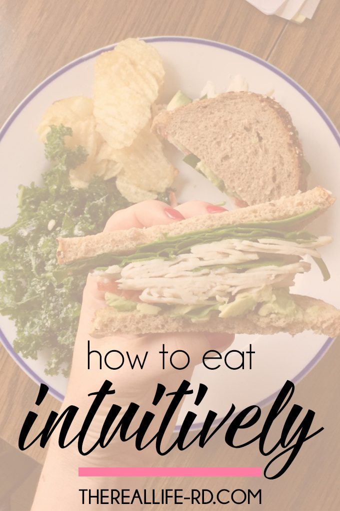 A great guide for beginning intuitive eating! | The Real Life RD