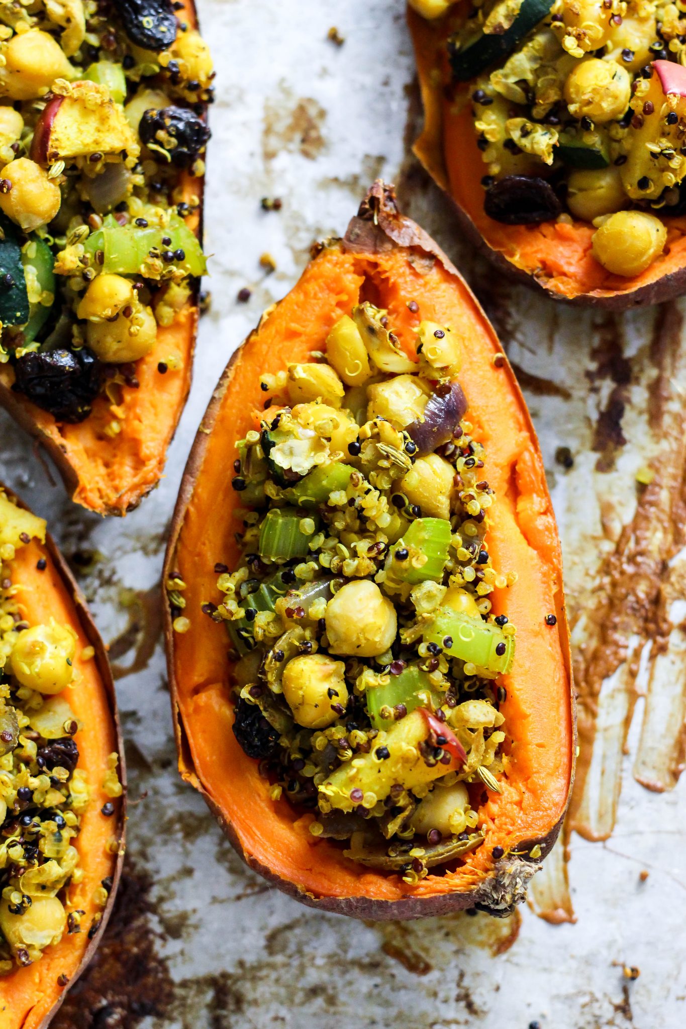 Quinoa Stuffed Sweet Potatoes - The Real Life RD