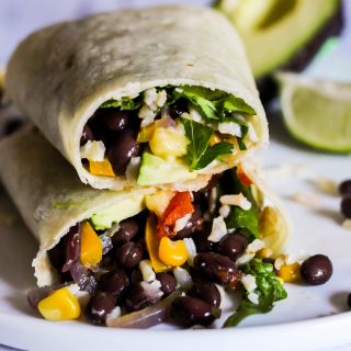 5 Minute Black Bean Wraps