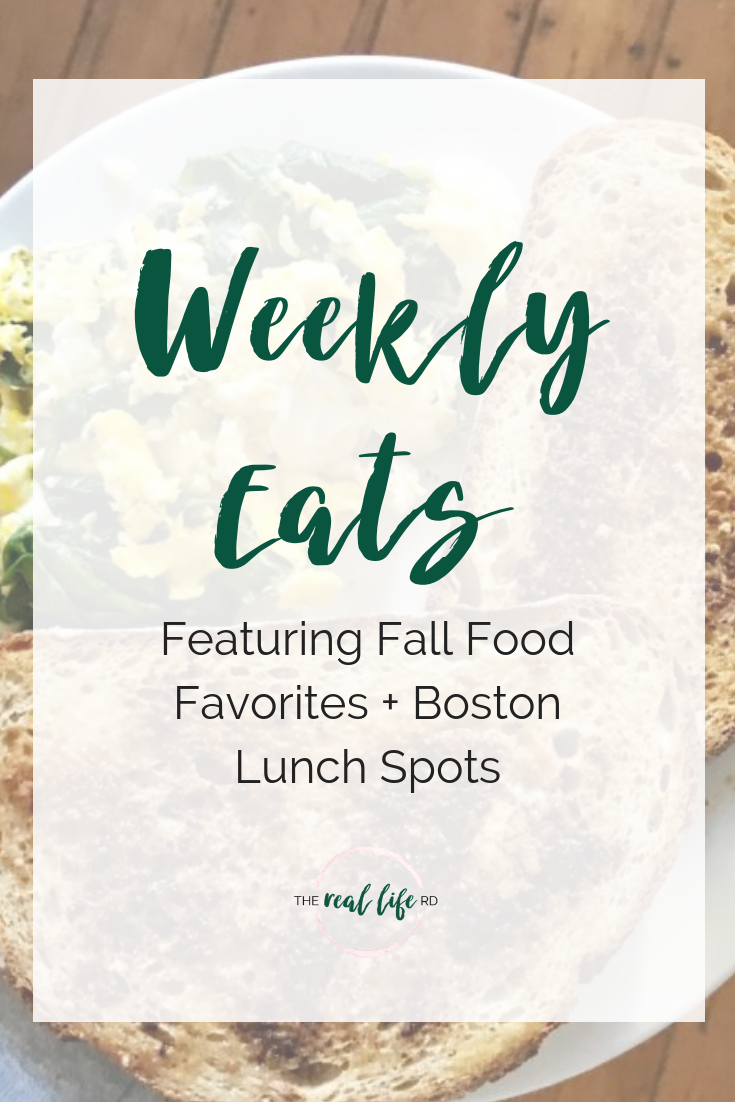 Featuring Fall Food Favorites + Boston Lunch Spots